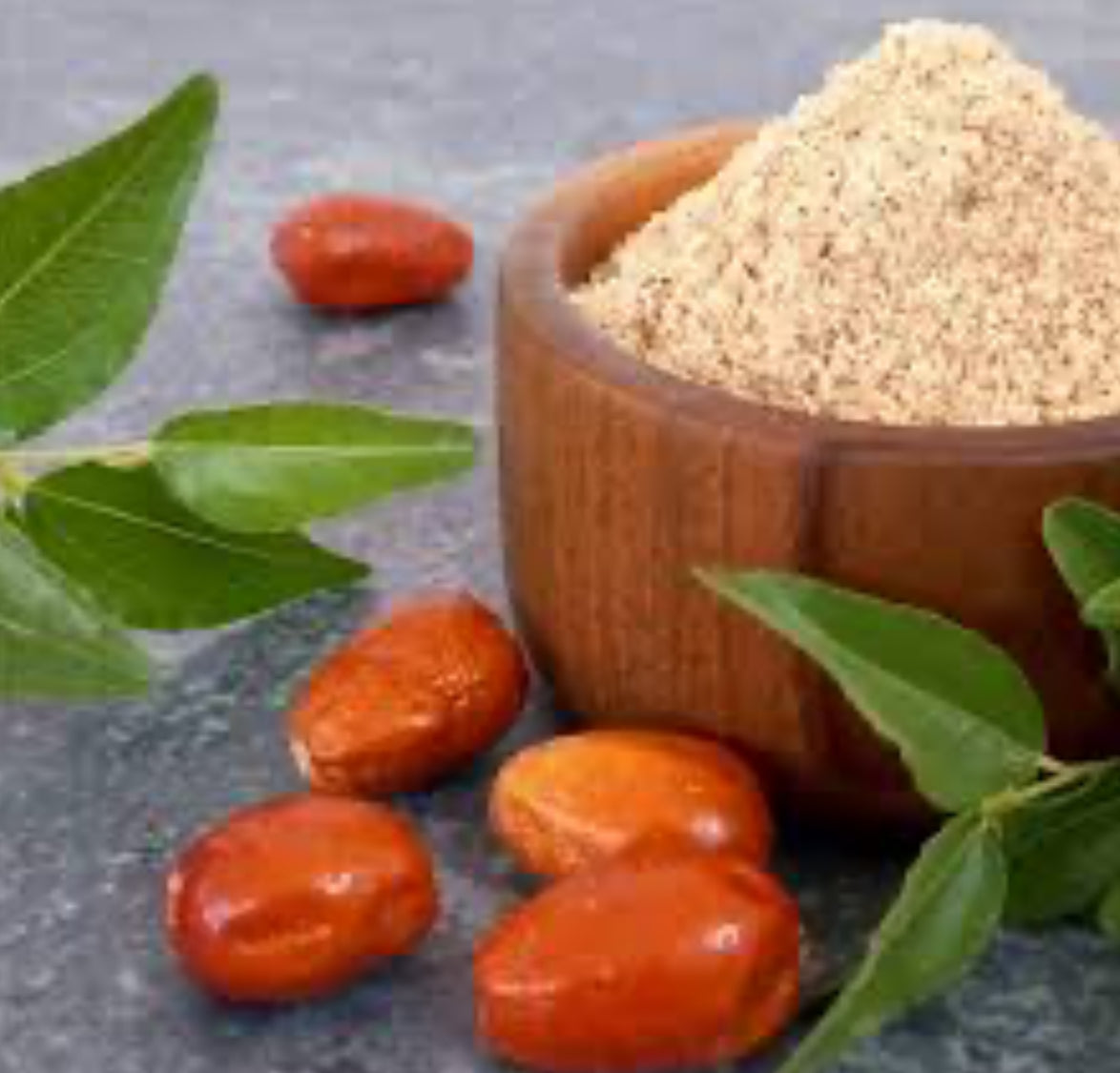 Senjed (Elaeagnus angustifolia) powder پودر سنجد. با هسته